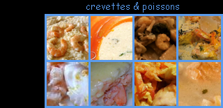 lien recette de crevettes et poissons